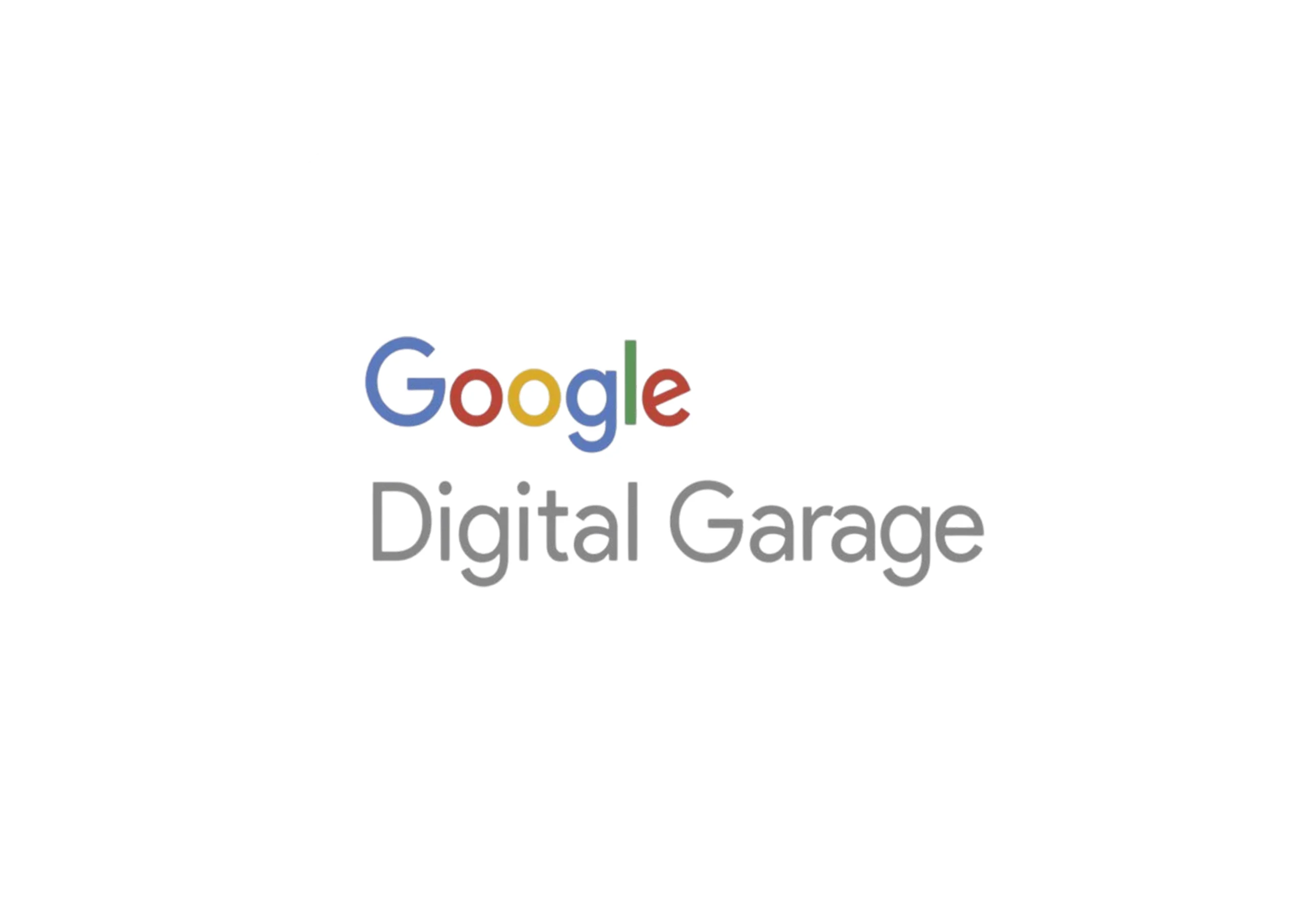 A logo indicating Google digital garage certification earned as digital marketing strategist in Kochi