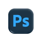 Adobe Photoshop logo indicating proficiency, digital marketing strategist in kochi